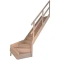 StarWood Treppe Rhodos Eiche Gewendelt Rechts Setzstufen Holzgeländer FSC®