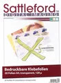 Sattleford Etiketten 20 Klebefolien A4 transparent für Inkjet Drucker Tintenstrahldrucker