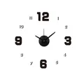 MPM Quality DIY Black and White Wall Clock - DIY 3D Wanduhr, Modern Design Eva Material Wanduhren, Wandtattoo Dekoration fürs Wohnzimmer Kinderzimmer (Schwarz, Weiß) 600 mm