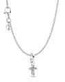 Pandora Damen-Kette Funkelndes Kreuz Silber 68324-45 45 cm