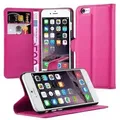 Cadorabo Hülle für Apple iPhone 6 / 6S Schutz Hülle in Pink Handyhülle Etui Case Cover Magnetverschluss