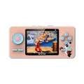 Spielkonsole 1020 mAh 3 Zoll mit 520 Spiele Retro-Handheld-Spielkonsole in Rosa