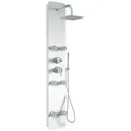 Home Deluxe Duschpaneel, Weiß, Metall, 25x150x9 cm, Badezimmer, Baden & Duschen, Duscharmaturen