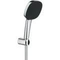 GROHE Handbrause Vitalio Comfort 110, verchromt, 3 Strahlarten, Duschschlauch & Halterung, wassersparend, Ø11cm