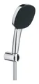 Grohe Vitalio Comfort 110 Brausestangenset mit Water Saving 8,4 l 3 Strahlarten Handbrause eckig - Chrom - 26176001