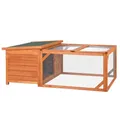 PawHut Kleintierstall, BxHxT: 100 x 49 x 125,5 cm, Tannenholz - orange