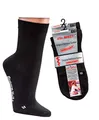 WOWERAT 2 Paar Diabetikersocken Kurzschaft extra breit weit Diabetes Strümpfe Diabetiker (schwarz, 35/38)