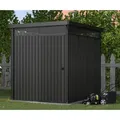 Gerätehaus KONIFERA "Stefano mini", grau (anthrazit), Stahl, Gerätehäuser, Metall