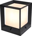 Kubische Design Aussenlampe Sockelleuchte Pfostenleuchte Pfeilerleuchte Aussenleuchte Standleuchte Wegeleuchte Gartenlampe PAX 1425A Anthrazit (Klein 160x187x160mm)