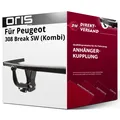 Für Peugeot 308 Break SW (Kombi) I Typ 4E / 4H (Oris) Anhängerkupplung starr top