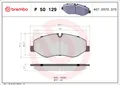 Für BREMBO P 50 129 Brake Pad Set, disc brake P 50 129 Brake pads set front (wi