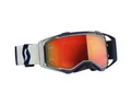 Scott Motorradhelm-Visier Scott Goggle Prospect grau / dunkelblau / orange chrome works