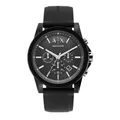 Armani Exchange Watch For Men, Quarz-Chronographenwerk und 44mm Gehäusegröße mit Silikonarmband