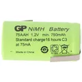 Akku 2/3AA NiMH-Akku mit Lötfahne Z-Form 650mAh
