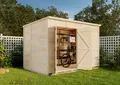 Storehaus Gerätehaus Sepp XL mit Pultdach, Lagerschuppen aus Fichtenholz, ca. 5,69 m² Grundfläche, B 306 x T 186 cm
