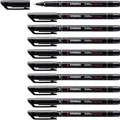 10 STABILO OHPen universal Folienstifte schwarz 0,4 mm permanent 841/46
