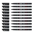 10 x Stabilo OHPen Folienschreiber OHP-Marker schwarz S, permanent 0,4 mm
