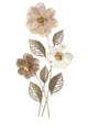 Große Blumen Wanddekoration, Wandobjekt aus Metall "Anja" 88 cm