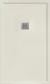Extra flache Mineralguss-Duschwanne MADISON PLUS Schieferoptik 5 Farben Beige RAL 9001 80x100