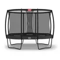 BERG Trampolin Grand Champion Regular 350 Grey mit AirFlow Pro inkl. Sicherheitsnetz Deluxe