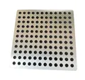 SIYOTO Abflussabdeckung aus Edelstahl 304, schmutzabweisend, 17 x 17 cm