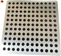 Abflussabdeckung aus Edelstahl 304, schmutzabweisend, 17 x 17 cm