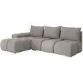 Mirjan24 Ecksofa, Grau, Textil, 5-Sitzer, Ottomane links,L-Form, 270x183 cm, Wohnzimmer, Sofas & Couches, Wohnlandschaften, Ecksofas