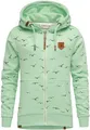 REPUBLIX Damen Sweatjacke Hoodie Sweatshirt Pullover Zipper Jacke RD-024 Mint XS