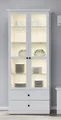 trendteam Vitrine Vitrine Baxter, Landhausstil, weiß, ohne Beleuchtung