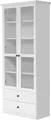trendteam Vitrine Schrank Vitrinenschrank weiß  - Wohnzimmer Landhaus 81x196x41