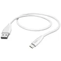 hama 00201596 Ladekabel, USB-A - USB-C, 1,5 m, Weiß