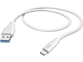 HAMA USB-A auf USB-C, Ladekabel, 1,5 m, Weiß