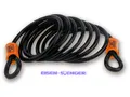 Burg-Wächter-‎750 250- Spiralkabel mit zwei Ösen, Universalseil, Schwarz