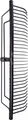 TrendLine Rasenrechen 60 cm, schwarz, pulverbeschichtet Laubrechen Heurechen