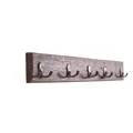 DESIGN DELIGHTS Vintage WANDGARDEROBE CASA | 60x8x5 cm (BxHxT), Recyclingholz, lackiert | Hakenleiste