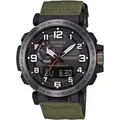 CASIO PRO TREK Funkchronograph PRW-6600YB-3ER, Quarzuhr, Armbanduhr, Herrenuhr, Solar, analog, digital, Stoppfunktion grün