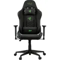RAZER Gaming-Stuhl Tarok Natrix Cloth by Zen, atmungsaktiver Stoffbezug, 3D-Armlehnen, Lendenkissen und Kopfkissen, bis 130kg schwarz