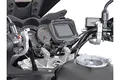 SW-Motech Navi-Halter mit Lenkerklemme - Für Lenker Ø 32 mm. Vibrationsgedämpft. Silbern.