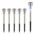 relaxdays LED Solarleuchte Solarlampen Set, 6er Pack