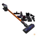 Dyson V8 Absolute Stielstaubsauger Zyklon Akku Silber-Gelb 40 Minuten Laufzeit