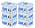 LocknLock: 6x Dose rechteckig 1,1 l (HPL815D/6)