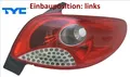 TYC 11-12160-01-2 Heckleuchte links Rücklicht Hecklicht Rückleuchte
