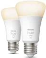 Philips Hue White LED Lampe, Doppelpack, 9,5W, E27, A60, 1100lm, 2700K (929002469205)