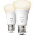 Philips Hue White E27 LED Lampe, Farbe:Weiß