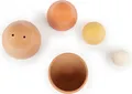 Bieco Silikon Matroschka für Kinder Chocolate Bliss | Badespielzeug Baby ab 1 Jahr | Montessori Spielzeug Baby | Babuschka Puppen badewannenspielzeug Baby Badespielzeug Silikon Spielzeug baby
