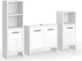Badmöbel-Set Vicco Karli Weiß 3-teilig, Model 57969
