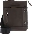U.S. POLO ASSN. Umhängetasche Cambridge Flat Crossbody Bag Dark / Taupe dunkelbraun