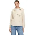 Kurzblazer CARTOON "Cartoon Sommermantel mit Reverskragen", Damen, Gr. 38, beige (sheer bliss), Obermaterial: 94% Polyester, 06% Elasthan., modisch, lässig geschnitten normal, Langarm, Blazer, Form