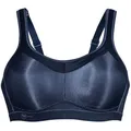 Sport-BH ANITA "Sport BH momentum", Damen, Gr. 90, Cup C, grau (anthrazit), Stoff, Obermaterial: 70% Polyester PES. 15% Polyamid PA. 15% Elasthan EL., BHs