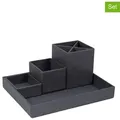 BigsoBox 4tlg. Set: Desktop-Organizer "Lena" in Schwarz